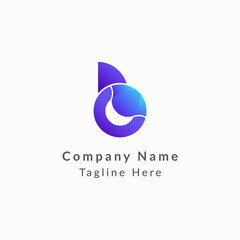 Modern B Letter Abstract Branding Identity logo design vector Template	