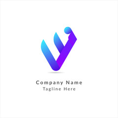 Modern W Letter Modern i Letter Abstract Branding Identity logo design vector Template	
