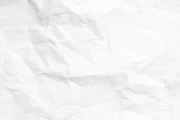 Grunge wrinkled white color blank paper textured background