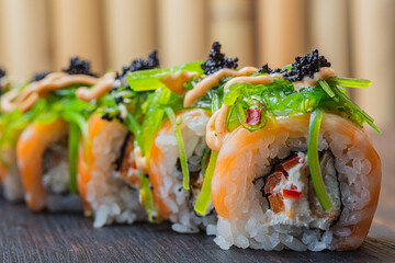 Japanese sushi fastfood- asian traditional snack