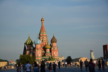 Fototapeta premium one of the summer days in Moscow