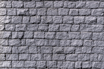 grayscale cobblestone wall. texture
