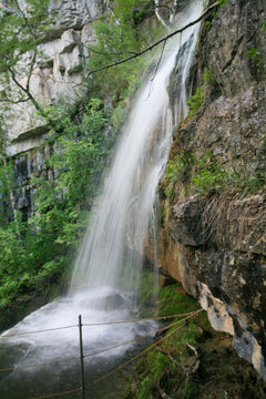 Kuperlya Waterfall, Bashkiria National Park, Russia.