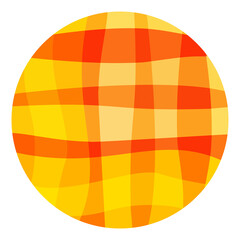 illustration of an sphere stapped 