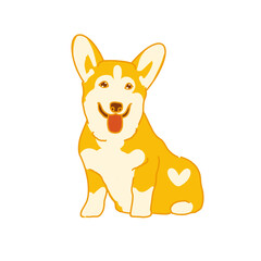 Obraz na płótnie Canvas Lovely dog illustration