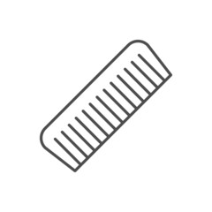Hair comb line outline icon