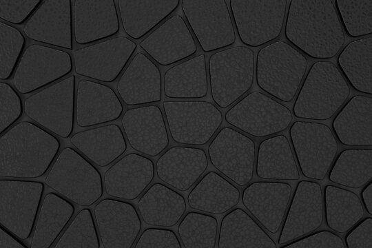 Abstract background of Voronoi texture. 3D rendering.