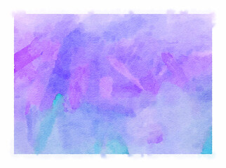purple watercolor paper background, abstract wet impressionist paint pattern, graphic design