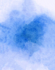 blue watercolor paper background, abstract wet impressionist paint pattern, graphic design