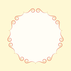 funny cartoon frame for event,  birthday party, baby shower, wedding invitation mock up. background design. vector illustration