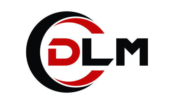 DLM swoosh three letter logo design vector template | monogram logo | abstract logo | wordmark logo | letter mark logo | business logo | brand logo | flat logo | minimalist logo | text | word | symbol