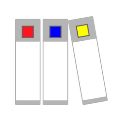 書類が保管されたファイル。ビジネスイメージのイラスト。