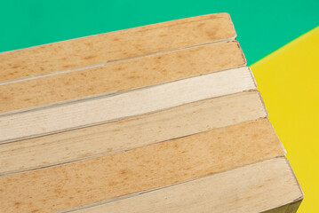 Book over background - closeup detail