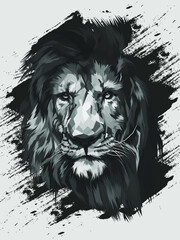 A Lion Head vector illustration