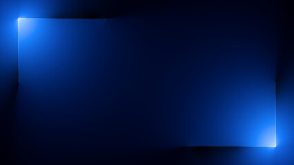3d render, abstract colorful neon background with blue gradient. Simple geometric wallpaper