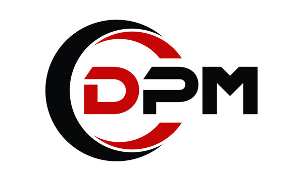 DPM swoosh three letter logo design vector template | monogram logo | abstract logo | wordmark logo | letter mark logo | business logo | brand logo | flat logo | minimalist logo | text | word | symbol