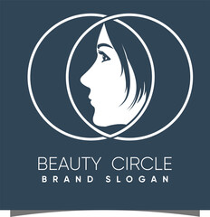 Beauty logo with modern design premium vector