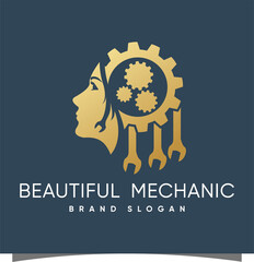 Beauty logo with modern design premium vector