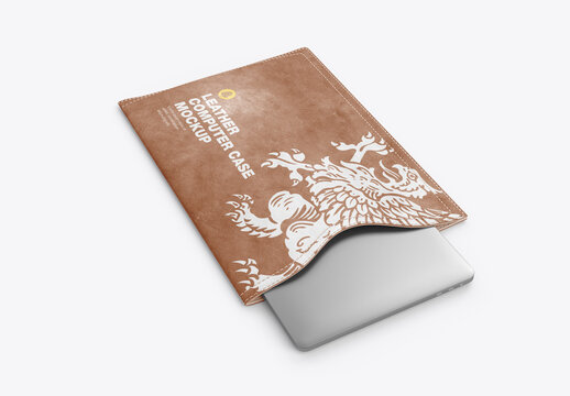 Computer Leather Case Mockup