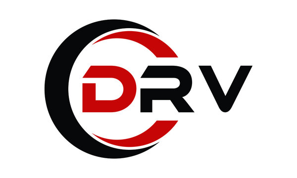 DRV swoosh three letter logo design vector template | monogram logo | abstract logo | wordmark logo | letter mark logo | business logo | brand logo | flat logo | minimalist logo | text | word | symbol