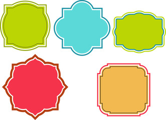 Speech bubble, stickers, labels, tags, Vector template design