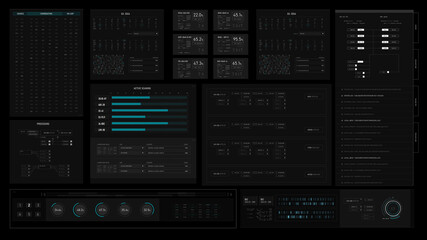 Sci-Fi futuristic user interface hud design panel 009