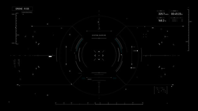 Sci-Fi futuristic user interface hud design panel 008