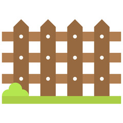 Fence icon, Festa junina related vector