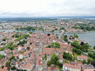 Fototapeta na wymiar Cityscape of Kostanz at Lake Constance