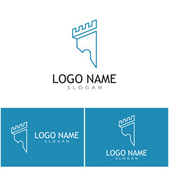 Castle Logo Template vector symbol  icon design