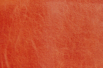 Closeup detail of brown leather texture, background