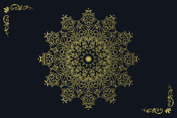 Ornamental luxury mandala pattern background design