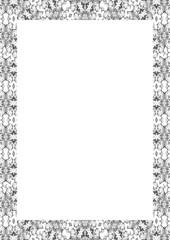 White Background With Patterned Borders