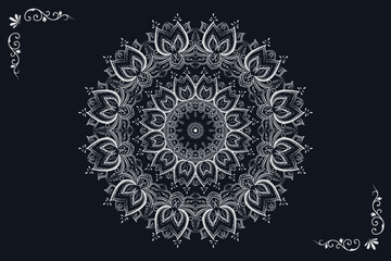 Ornamental luxury mandala pattern background design