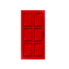 red door illustration, vector file eps 10