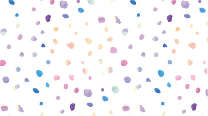 水彩ドット　カラフルでポップなパターン背景　水滴　虹色　装飾イラスト