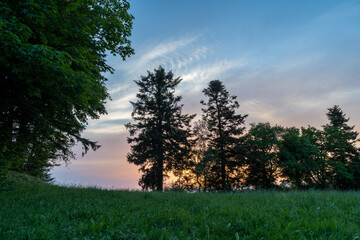 Schweiz Hügel und Bergland
