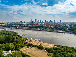 Warszawa - Regaty na Wiśle © Drone in Warsaw