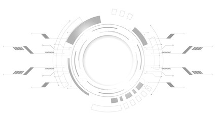 Grey white Abstract technology background, Hi tech digital connect, communication, high technology concept