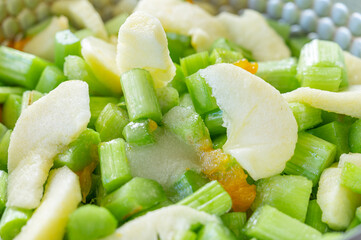 ルバーブのジャムづくり