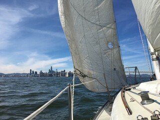 sailing in the San Francisco Bay