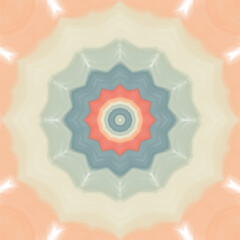 Kaleidoscope flower mandala. Vector illustration. Vector colorful mosaic