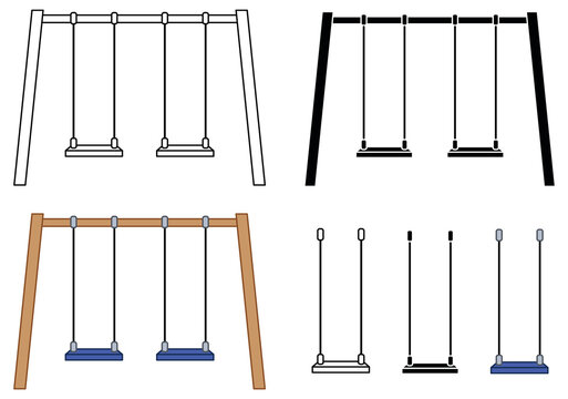How To Draw Swing Set