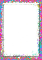 Celebration background with colourful ink splashes