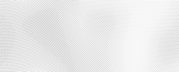 The halftone texture is chaotic monochrome. Abstract black and white waves background of dots. Backdrop for the design of websites, business cards, posters