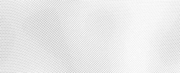 The halftone texture is chaotic monochrome. Abstract black and white waves background of dots. Backdrop for the design of websites, business cards, posters