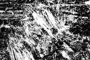 Grunge black and white vector texture. Monochrome dirty background. Abstract worn surface