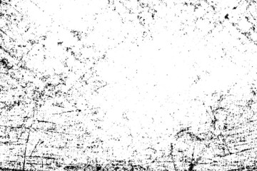 Fototapeta premium Grunge black and white vector texture. Monochrome dirty background. Abstract worn surface