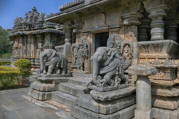 Bucesvara Temple, Koravangala, Hassan, Karnataka state, India. This Hoyasala architectural temple was built in 1173 A.D.