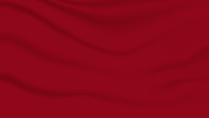 red soft creased fabric folding texture background for decorative graphic design 
